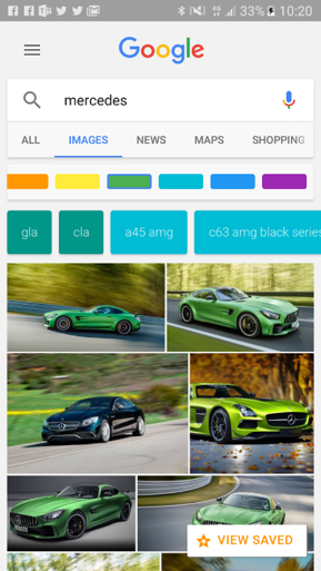 Screenshot of the new feature of Google Images Search